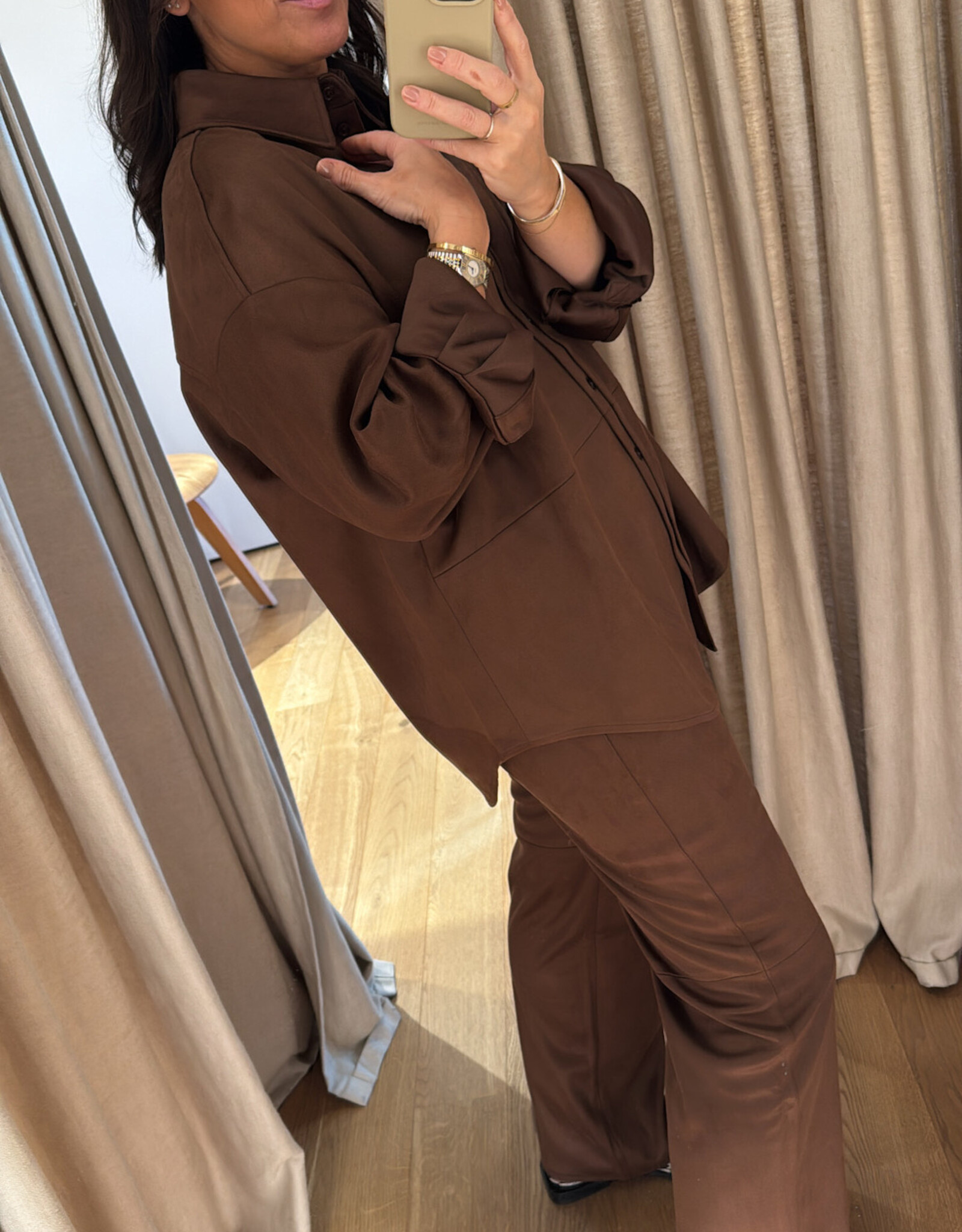Edited Celina Trousers Fondue Fudge