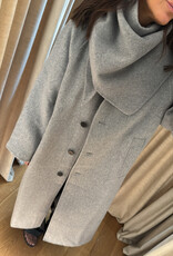 Edited Alea Coat with scarf Grey Melange