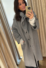 Edited Alea Coat with scarf Grey Melange