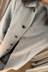Edited Alea Coat with scarf Grey Melange