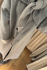 Edited Alea Coat with scarf Grey Melange