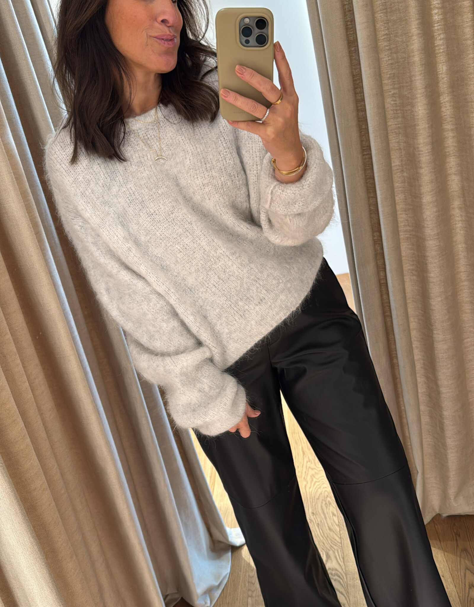 American Vintage Niby Knit Gris