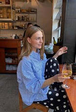 Cras Elliecras Shirt Blue Sequin Stripe