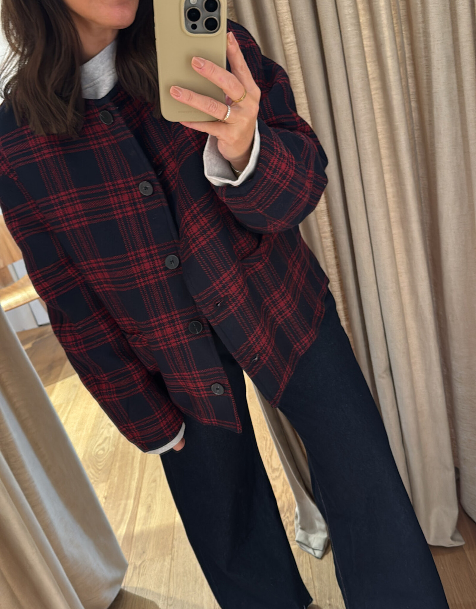 Edited Aino Wool Jacket Blue Red