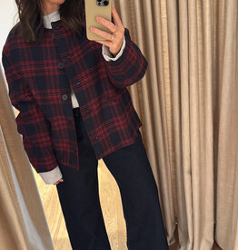 Edited Aino Wool Jacket Blue Red
