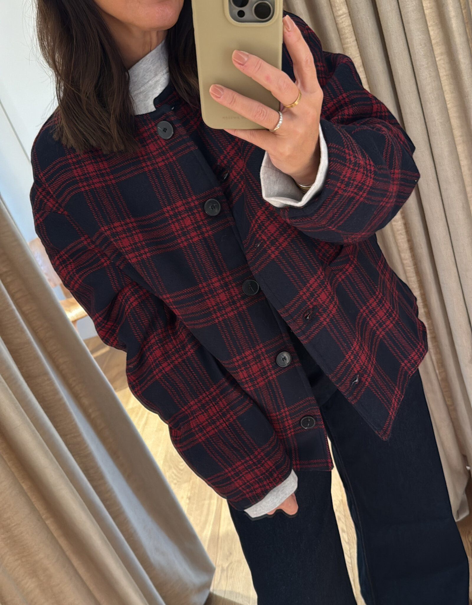 Edited Aino Wool Jacket Blue Red