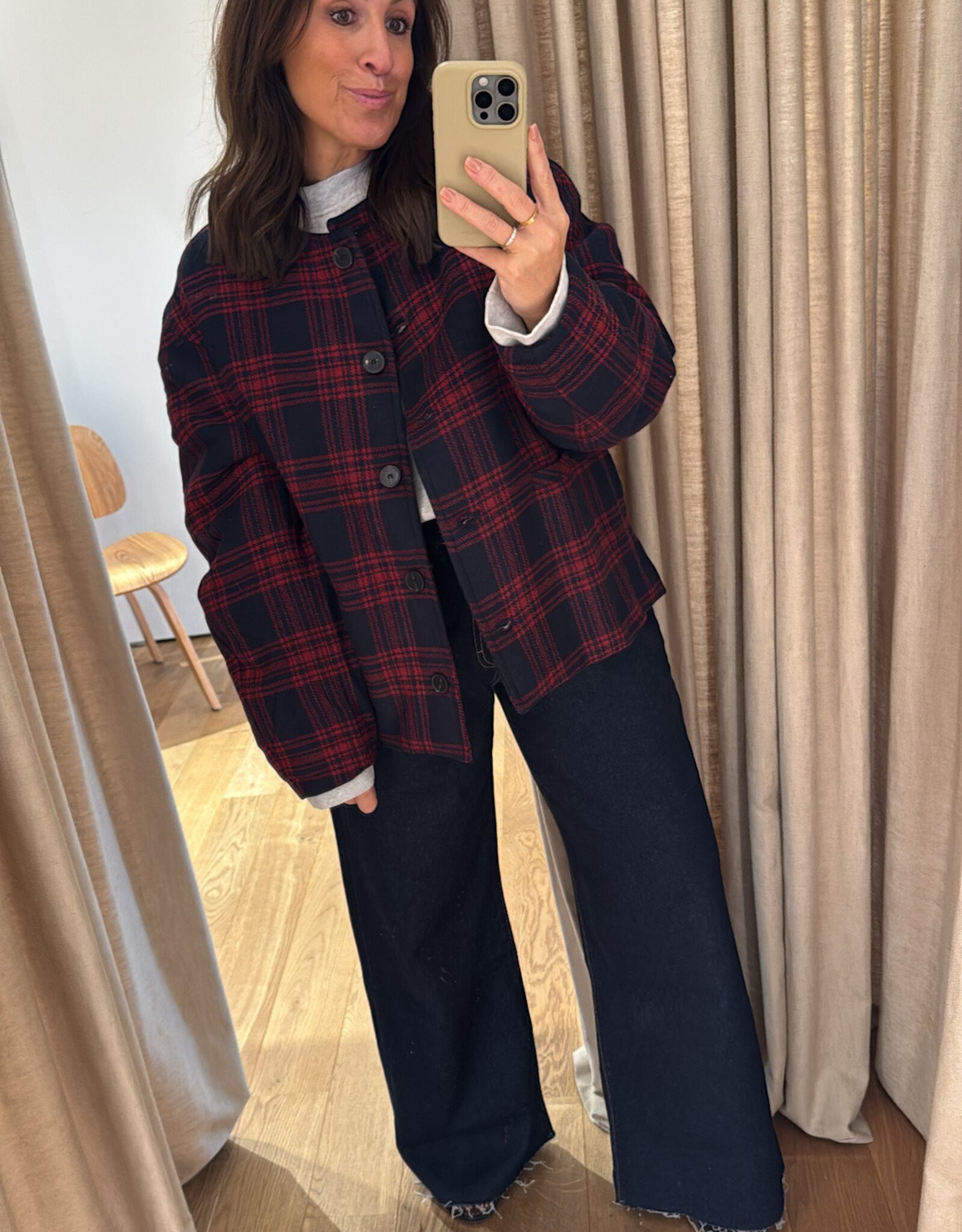 Edited Aino Wool Jacket Blue Red