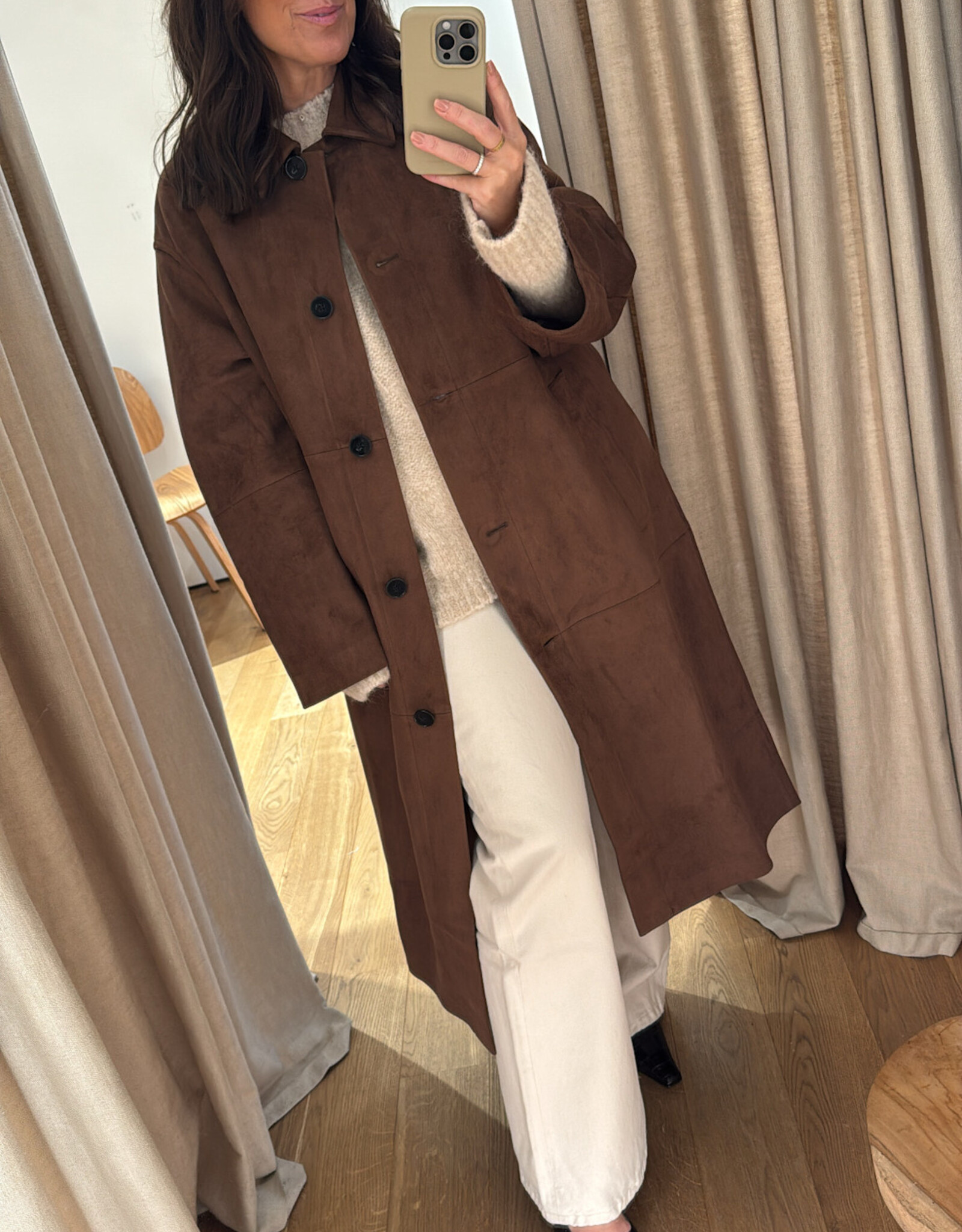 Edited Ignacio Coat Fondue Fudge