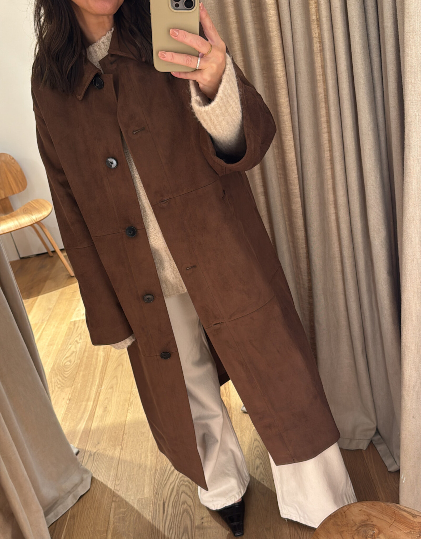 Edited Ignacio Coat Fondue Fudge