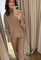 Second Female Alpha Knit T Neck Camel
