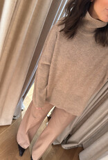 Second Female Alpha Knit T Neck Camel