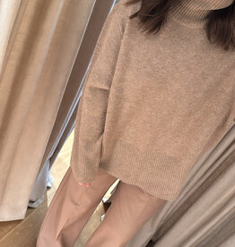 Second Female Alpha Knit T Neck Camel
