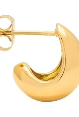 Lulu Chunky Drop Hoops Gold per stuk