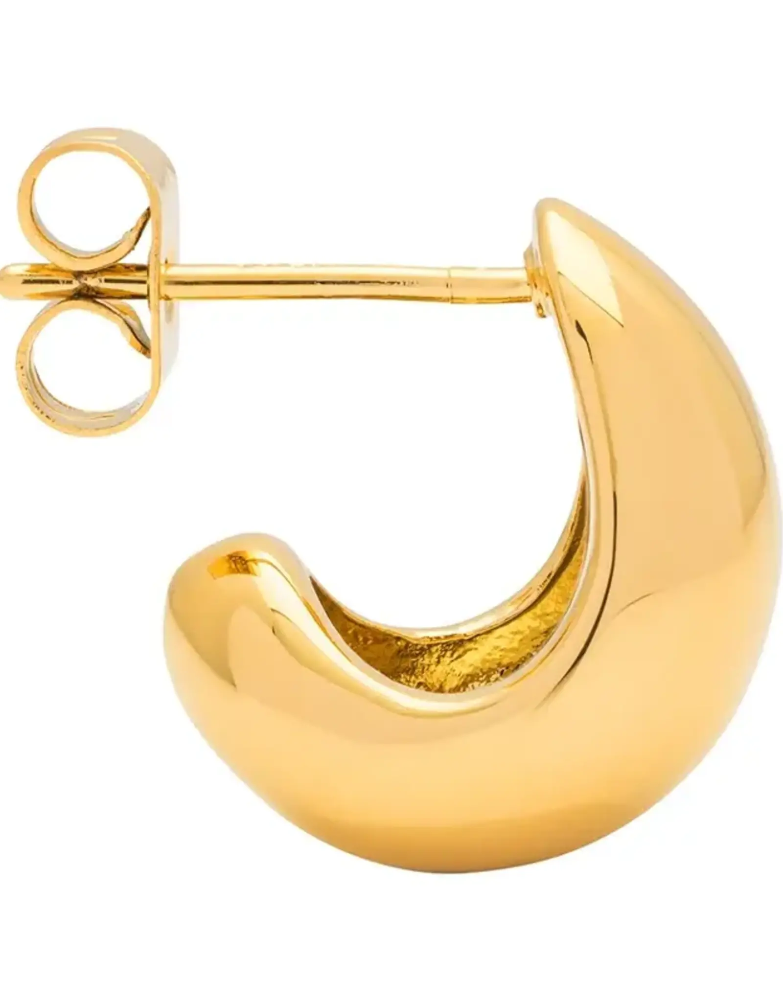 Lulu Chunky Drop Hoops Gold per stuk