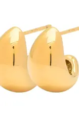 Lulu Chunky Drop Hoops Gold per stuk