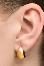 Lulu Chunky Drop Hoops Gold per stuk