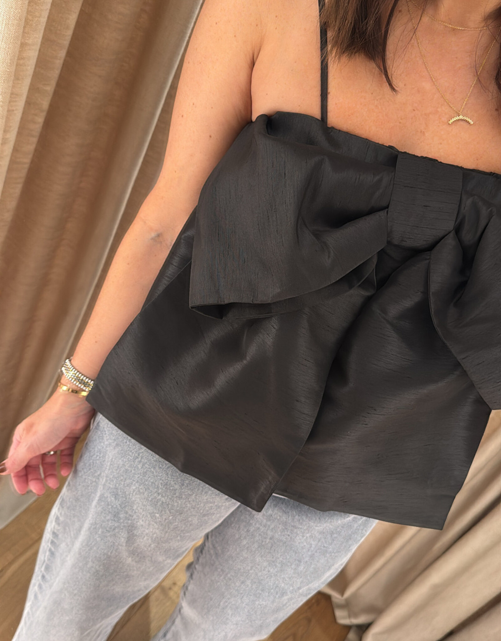 Stella Nova Crispy Bow Top Black