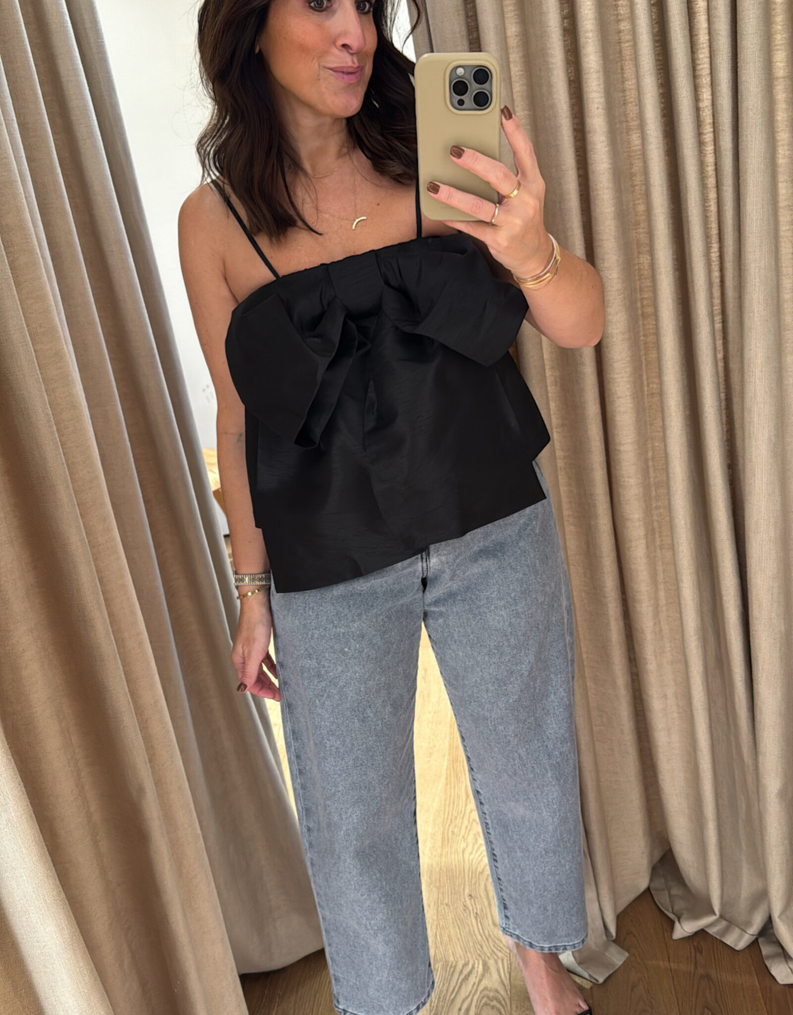 Stella Nova Crispy Bow Top Black