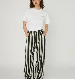 Stella Nova Striped Pants Black Creme