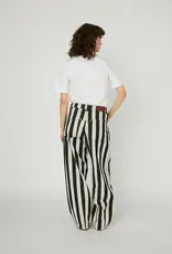 Stella Nova Striped Pants Black Creme
