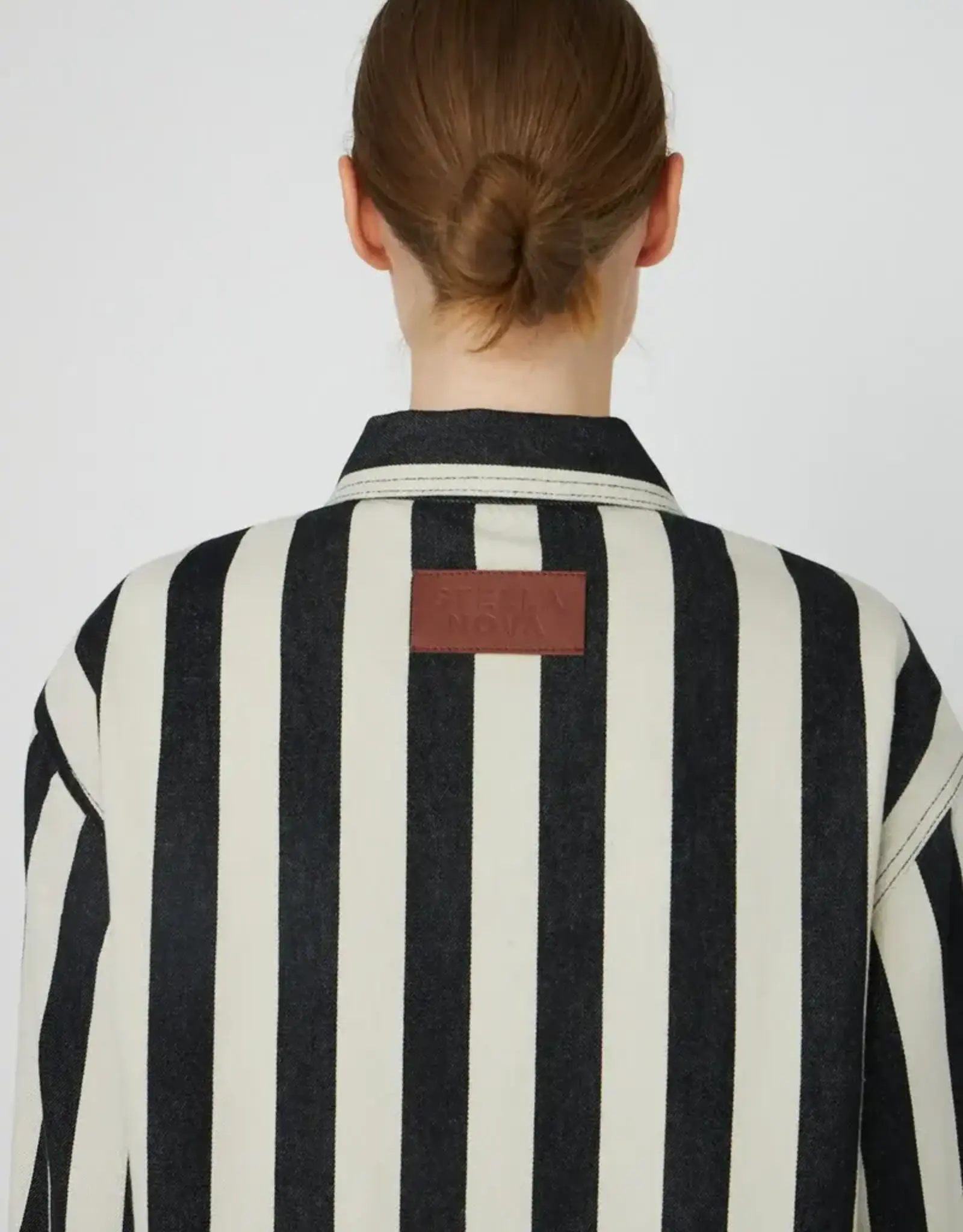Stella Nova Striped Shirt Black Creme