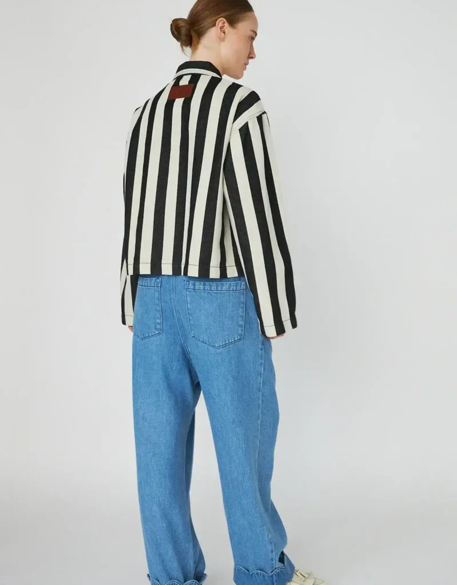 Stella Nova Striped Shirt Black Creme