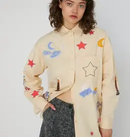 Stella Nova Bead Embellished Shirt Creme Brûlée