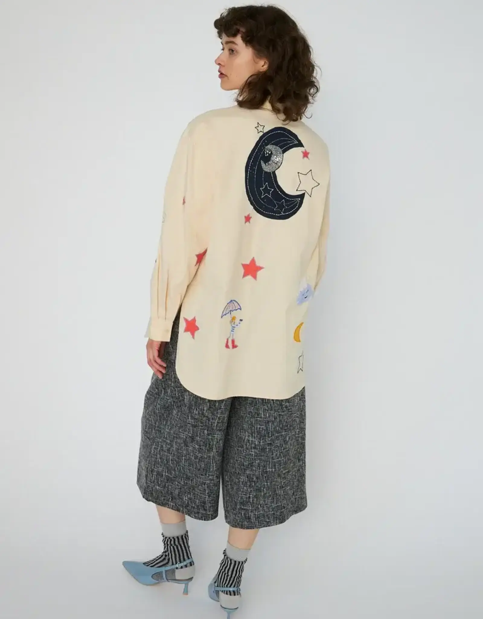 Stella Nova Bead Embellished Shirt Creme Brûlée