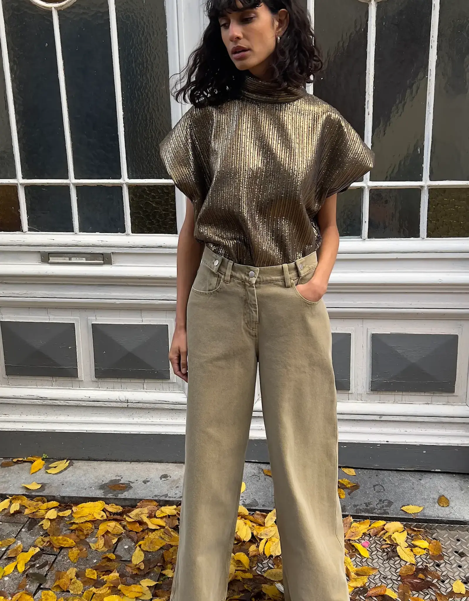 Collectors Club Tuba Blouse Gold