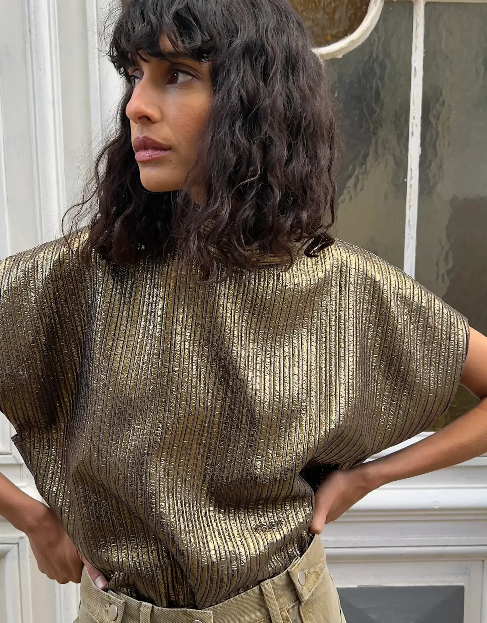 Collectors Club Tuba Blouse Gold