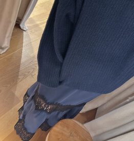 Stella Nova Lace Midi Skirt Ultra Navy