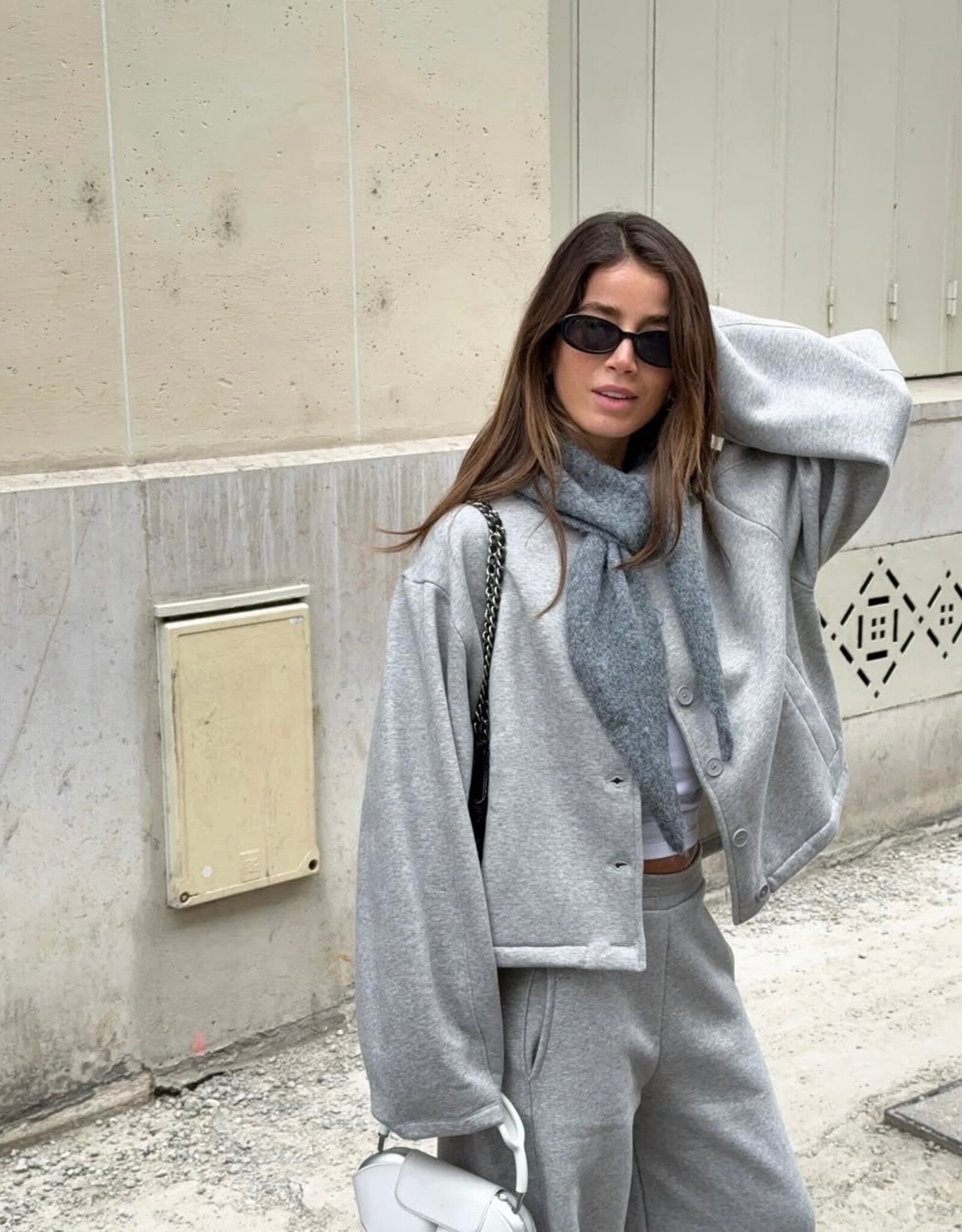 Edited Jillian Sweat Jacket Grey