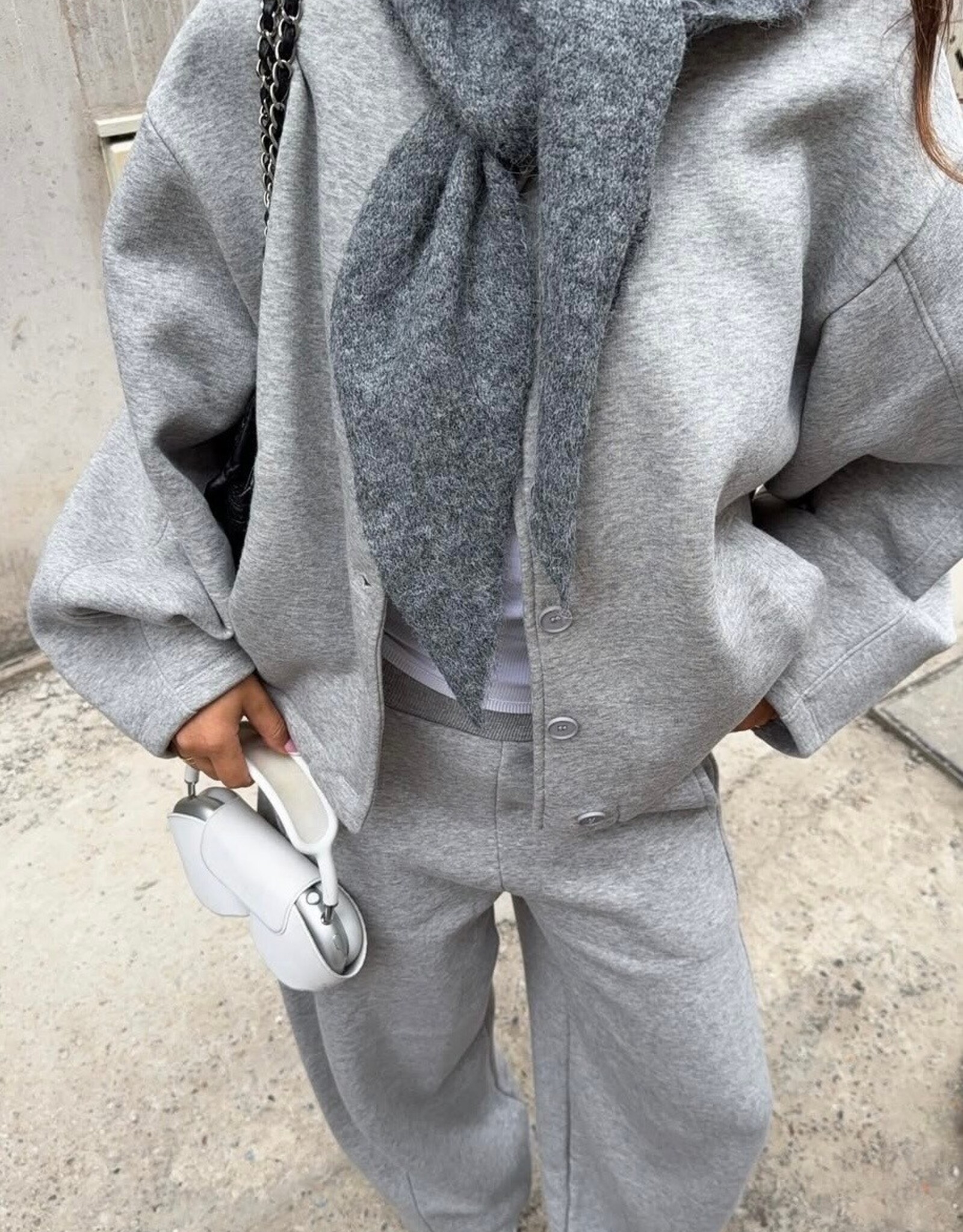 Edited Jillian Sweat Jacket Grey
