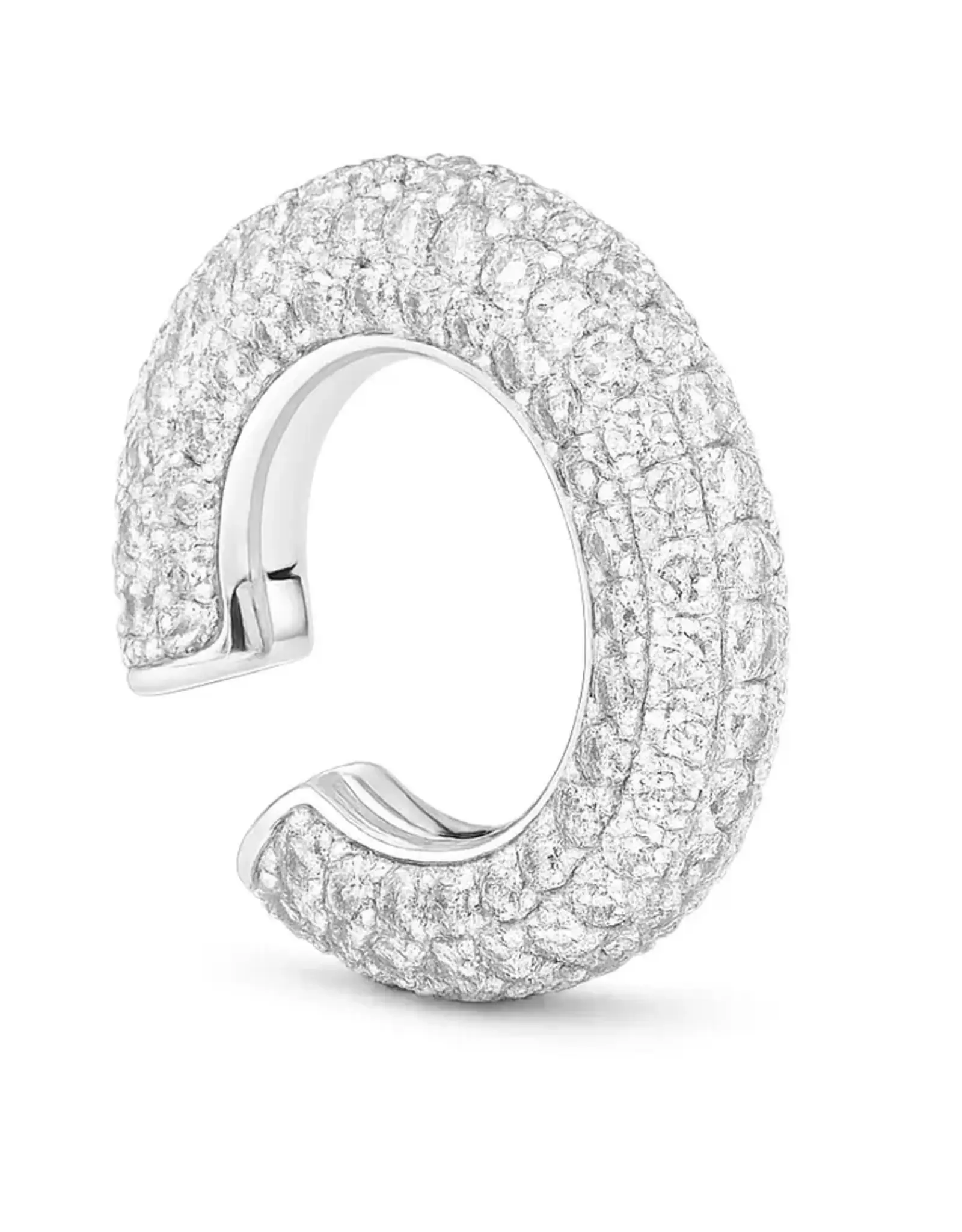 Billion Avenue Chunky Diamond Kos Earcuff Silver