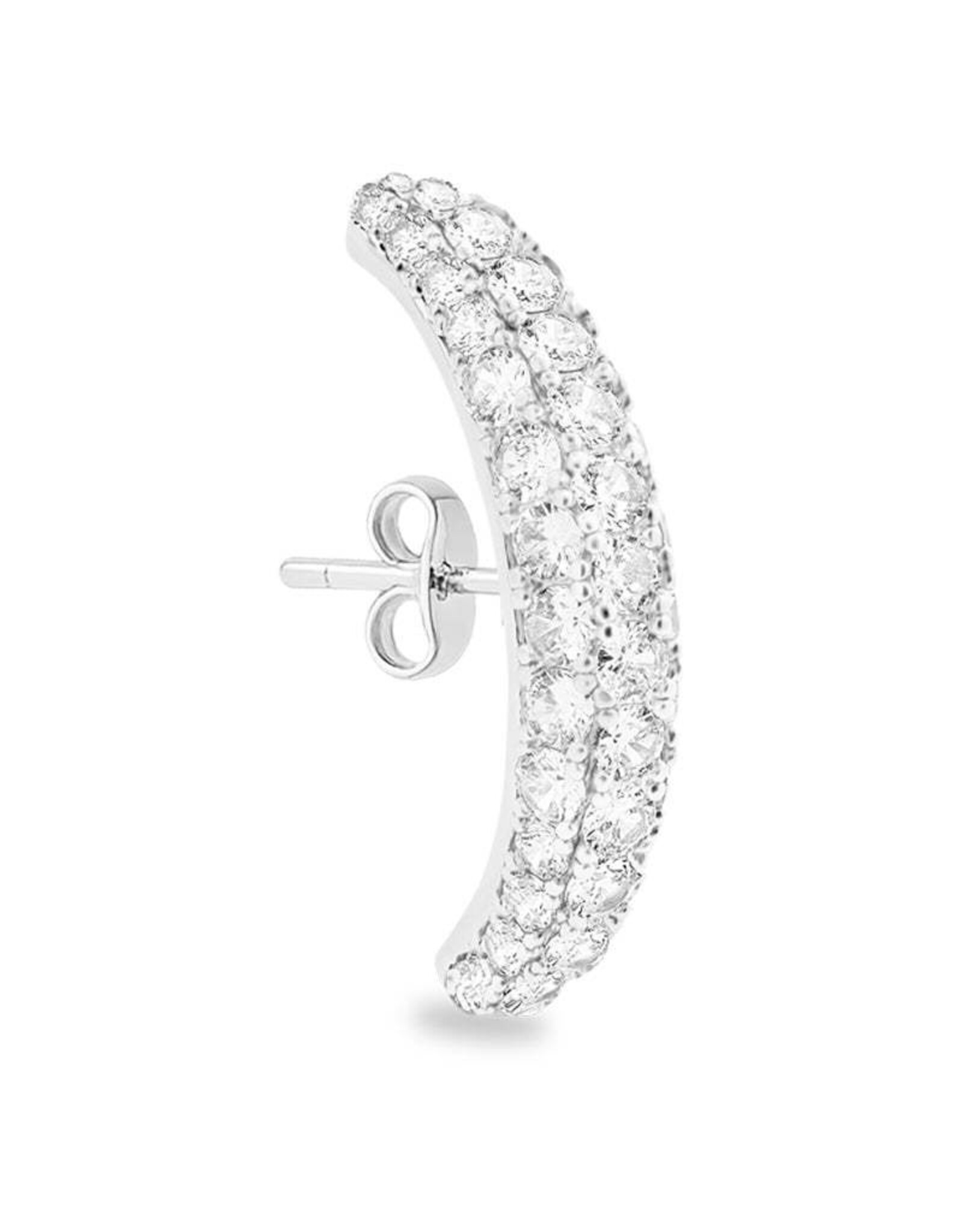 Billion Avenue Vif Diamond Earstud Silver