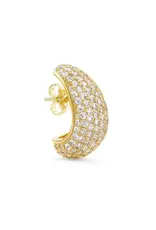 Billion Avenue Small Bulb Diamond Earstud Gold