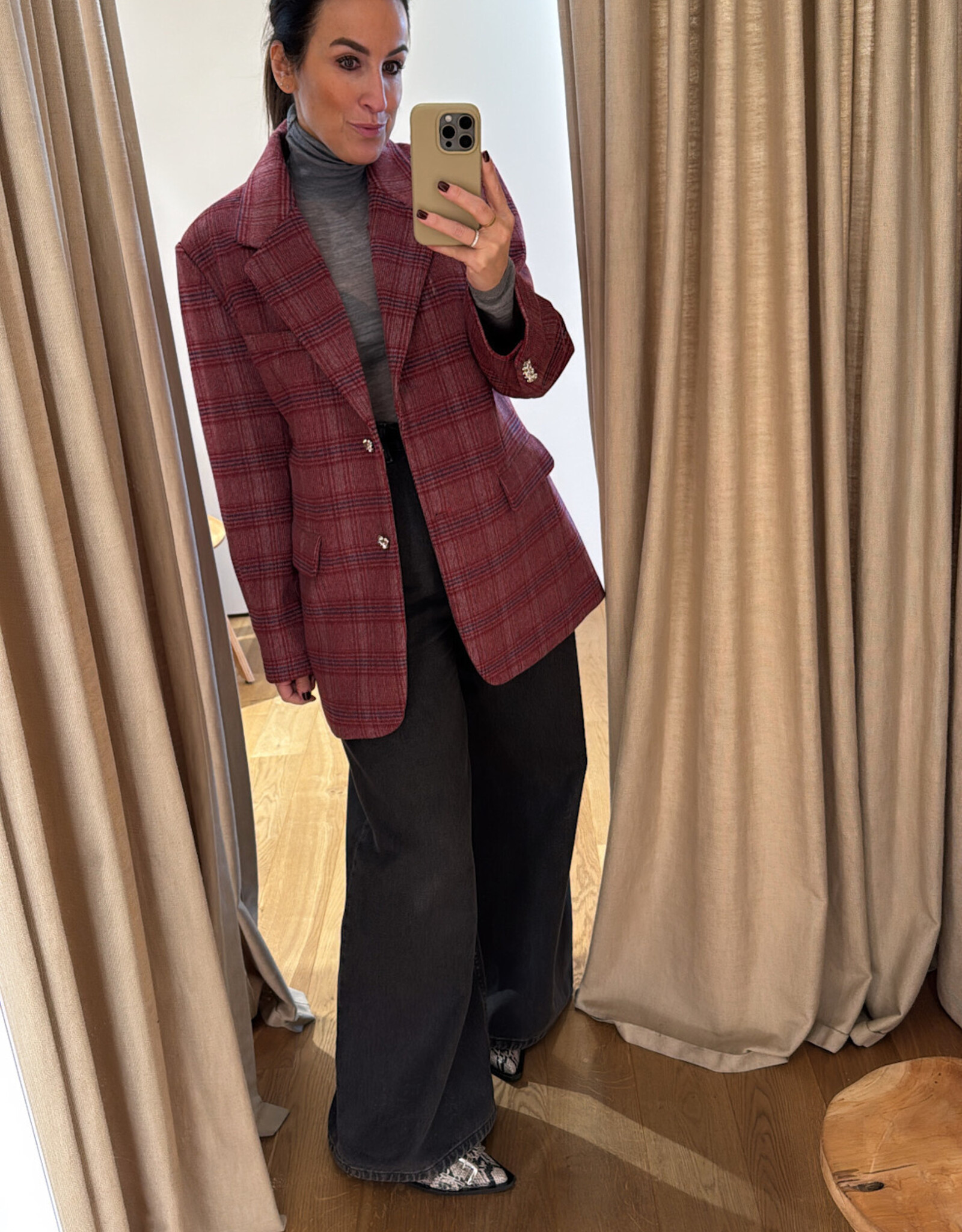 Cras Bosscras Blazer Cherry Check