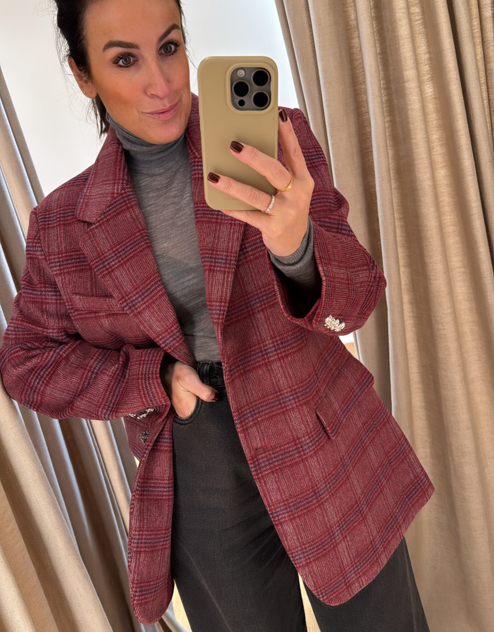 Cras Bosscras Blazer Cherry Check