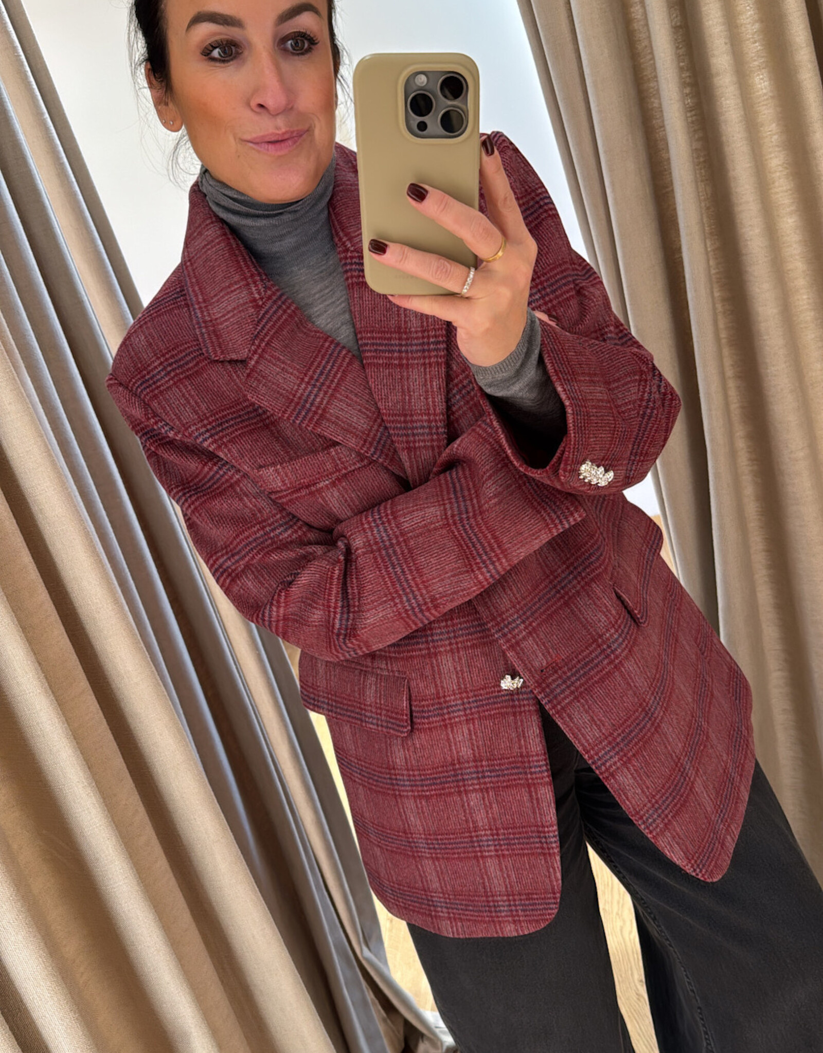 Cras Bosscras Blazer Cherry Check