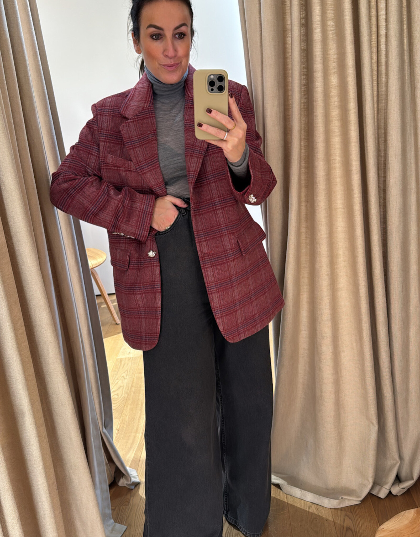 Cras Bosscras Blazer Cherry Check