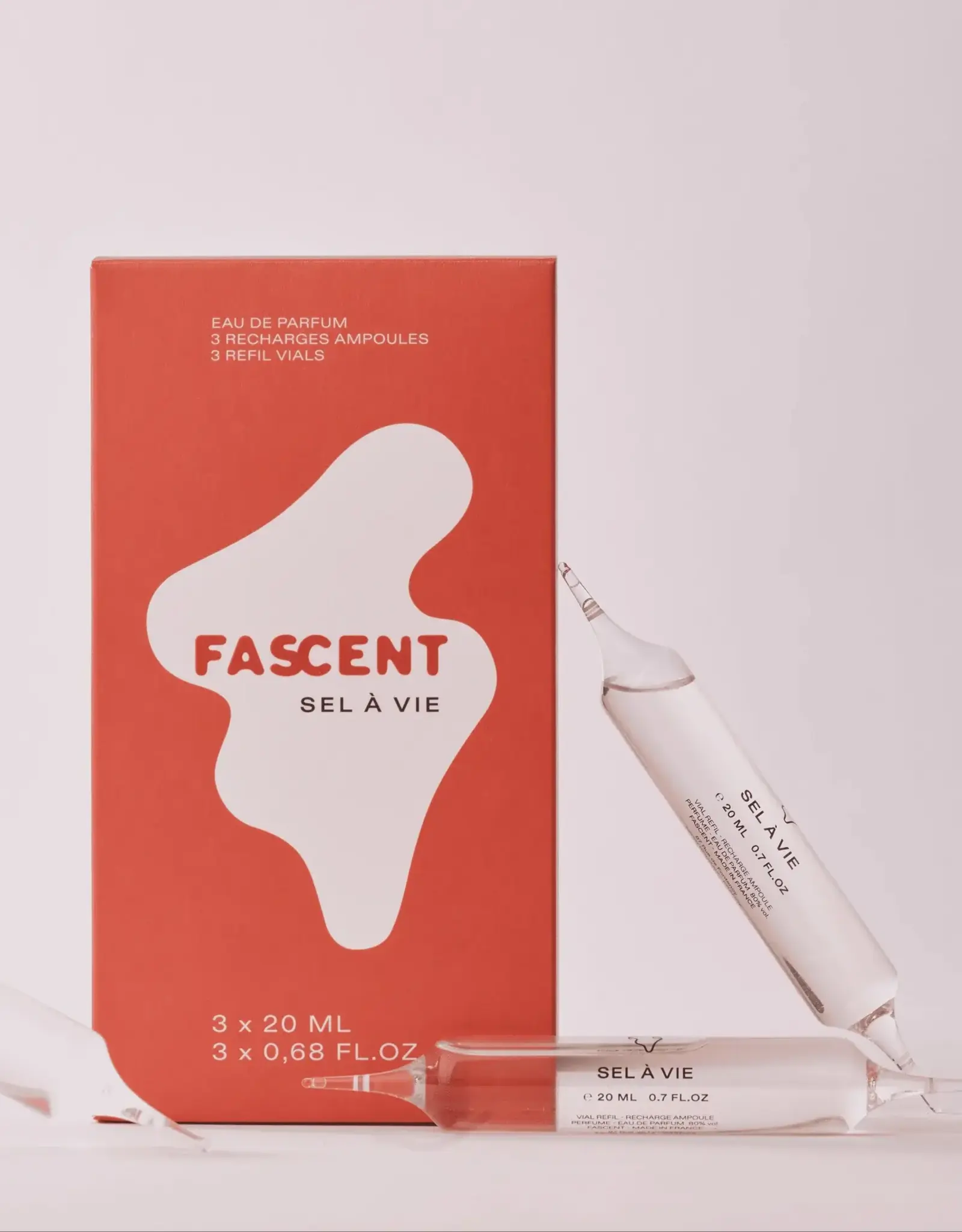 Fascent Refill  Sel à Vie, 3 x 20 ml