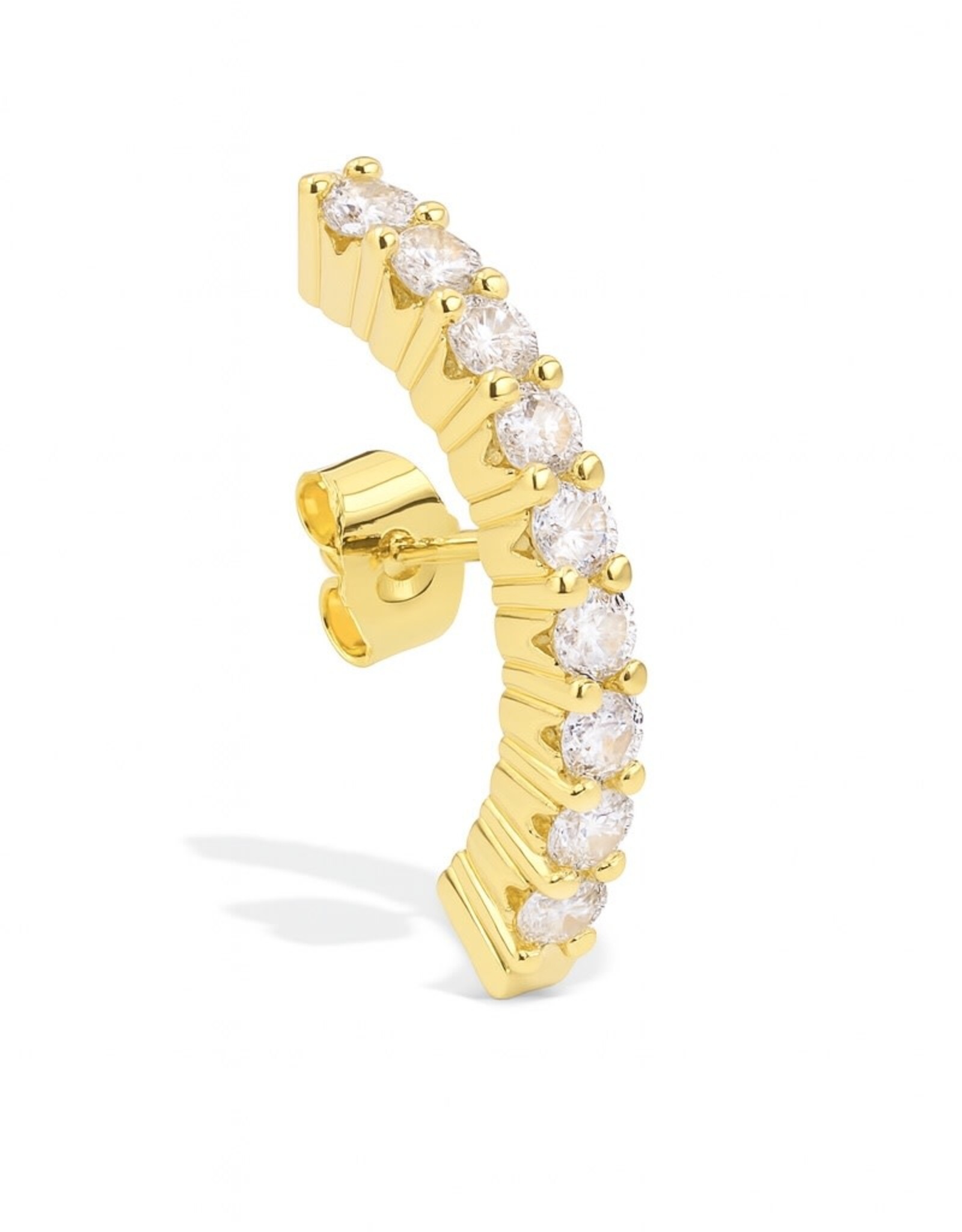 Billion Avenue Iris Hug Earstud Gold