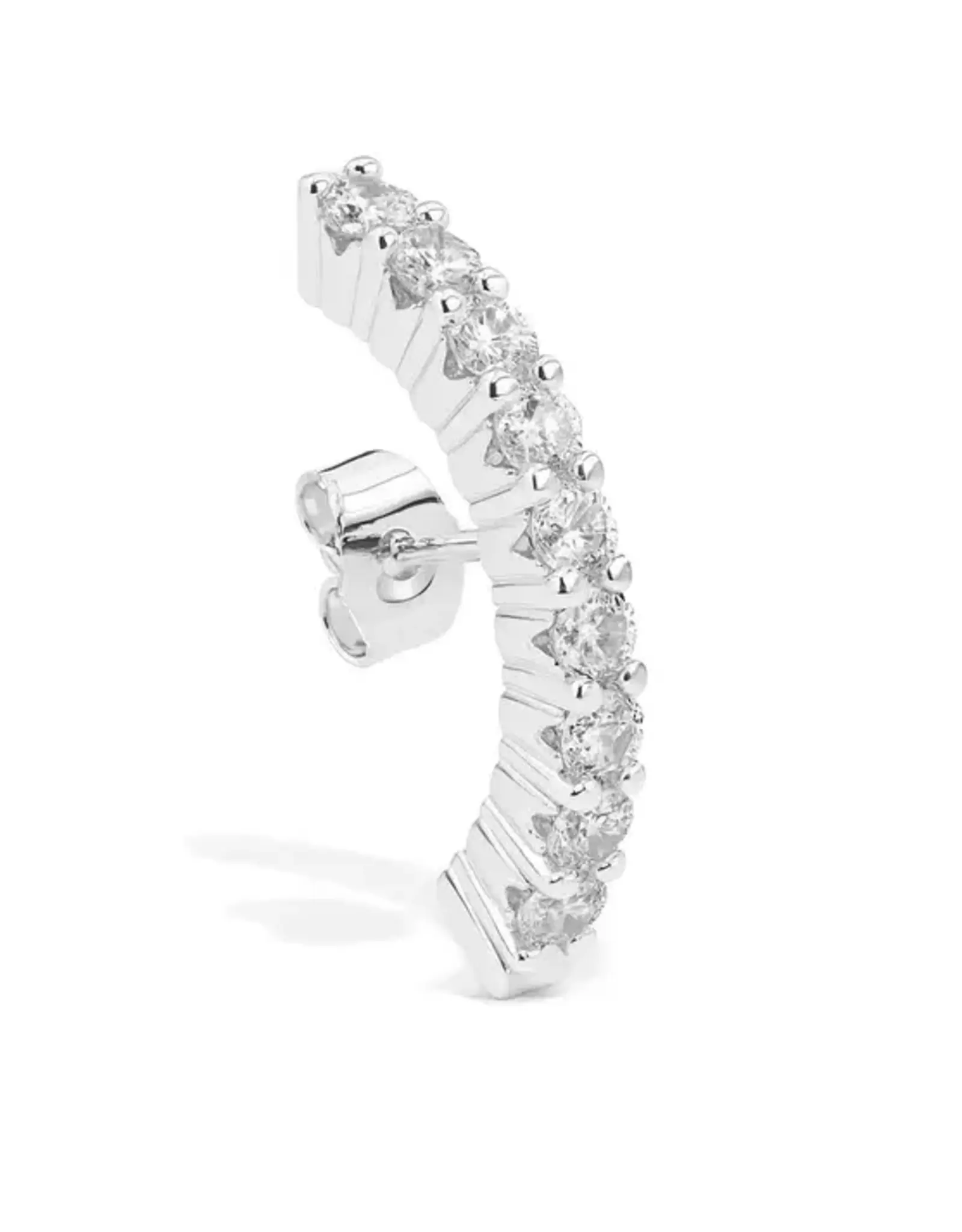 Billion Avenue Iris Hug Earstud Silver