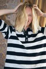 Cras Beacras Blouse Black White