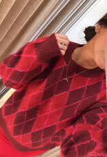 Cras Siacras Pullover Burgundy Red