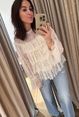 Stella Nova Sheer Frill Lace Blouse
