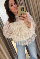 Stella Nova Sheer Frill Lace Blouse