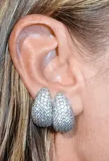 Billion Avenue Small Bulb Diamond Earstud Silver