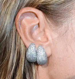 Billion Avenue Small Bulb Diamond Earstud Silver