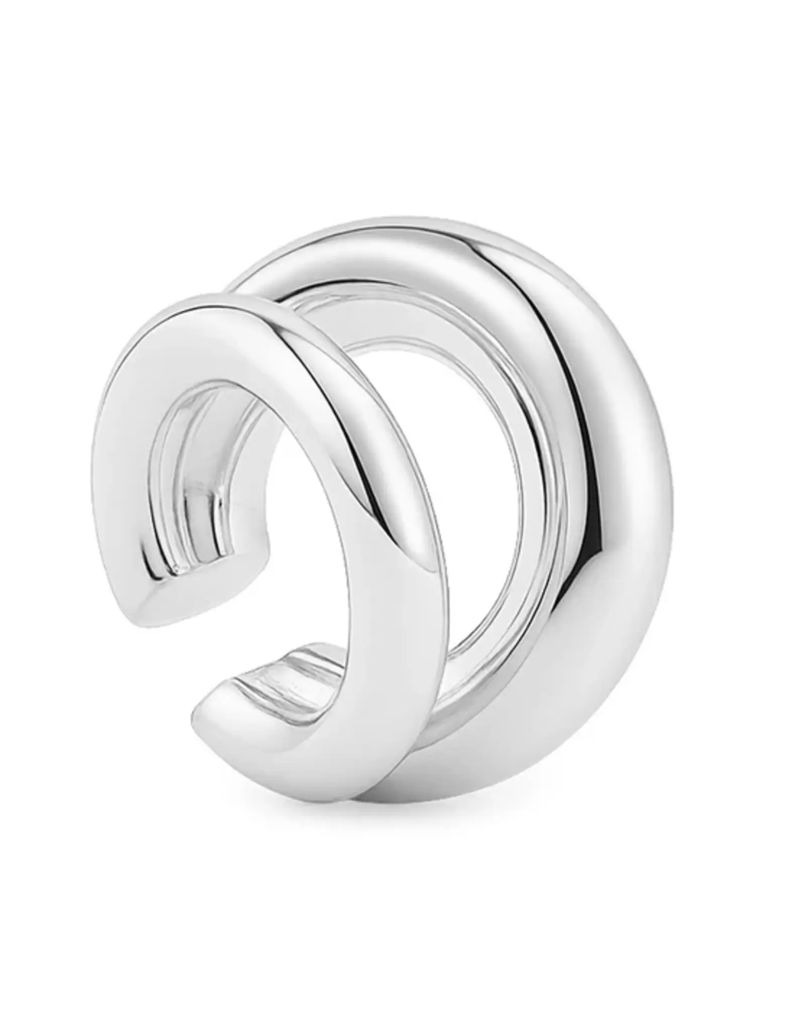 Billion Avenue Double Kos Earcuff Silver